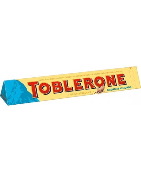 Pieniškas šokoladas TOBLERONE su migdolais, 100g