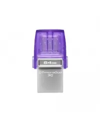 Kingston DataTraveler DT Micro Duo 3C 64 GB USB Type-C and Type-A Purple