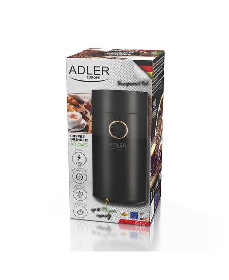 Adler Coffee Mill AD 4446bg 150 W Coffee beans capacity 75 g Black