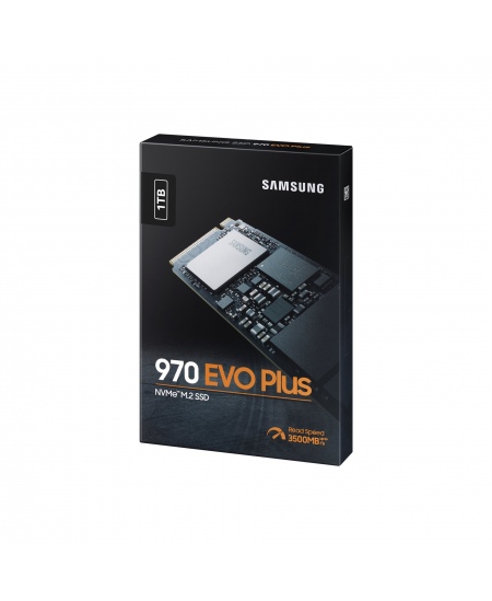 Samsung 970 Evo Plus 1000 GB SSD interface M.2 NVME Write speed 3300 MB/s Read speed 3500 MB/s