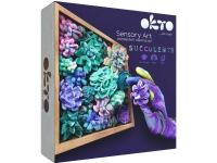 Kūrybinis 3D lipdymo ir spalvinimo rinkinys OKTO Suculents "Švelnumas", 21x21 cm