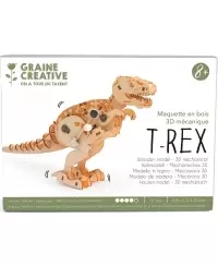 Mechaninio 3D modeliavimo rinkinys GRAINE CREATIVE T-Rex