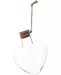 Stiklinis kalėdinis žaisliukas dekoruoti GRAINE CREATIVE Širdis