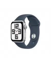 Apple Watch SE GPS 40mm Silver Aluminium Case with Storm Blue Sport Band - S/M Apple