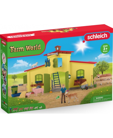 Didelis tvartas su gyvūnais ir priedais SCHLEICH FARM WORLD