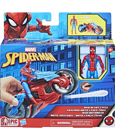 Transporto priemonė SPIDER-MAN, su figūrėle, 10 cm