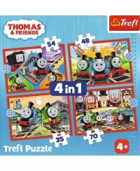 TREFL THOMAS & FRIENDS 4 dėlionių rinkinys „Thomas“