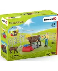 SCHLEICH FARM WORLD Karvių prausimo stotis