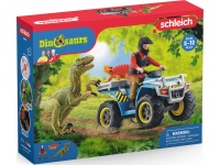 SCHLEICH DINOSAURS Pabėgimas nuo velociraptoriaus keturračiu