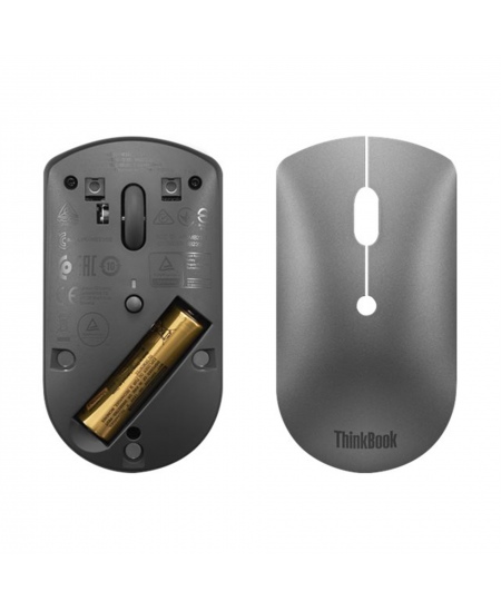 Lenovo ThinkBook Bluetooth Silent Mouse Bluetooth 5.0 Wireless 1 year(s) Iron Grey