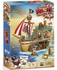 CUBICFUN 3D dėlionė „Piratų laivas“