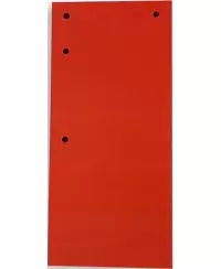 Skirtukai SM-LT, 110x235 mm, 50vnt., kartoniniai, raudoni