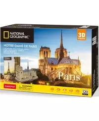 CUBICFUN 3D dėlionė iš serijos „National Geographic“ - „Noterdamo katedra“