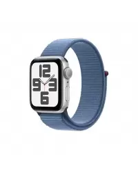 Apple Watch SE GPS 40mm Silver Aluminium Case with Winter Blue Sport Loop Apple