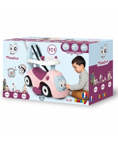 Paspiriamoji mašinėlė SMOBY Maestro 4in1 Pink