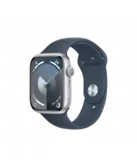 Apple Apple Watch Series 9 GPS 45mm Silver Aluminium Case with Storm Blue Sport Band - S/M Apple