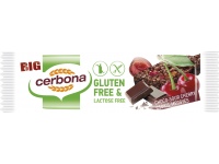 Dribsnių batonėlis CERBONA, su šokoladu ir vyšniomis, be glitimo ir laktozės, 35 g