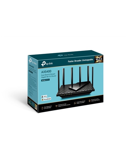 TP-LINK Archer AX73 802.11ax 4804+574 Mbit/s 10/100/1000 Mbit/s Ethernet LAN (RJ-45) ports 4 Mesh Support No MU-MiMO Yes No mobi