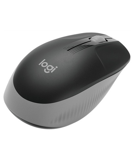 Logitech Full size Mouse M190 Wireless Mid Grey USB