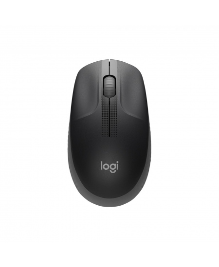 Logitech Full size Mouse M190 Wireless Mid Grey USB