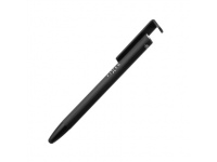 Fixed Pen With Stylus and Stand 3 in 1  Pencil Black Stylus for capacitive displays; Stand for phones and tablets