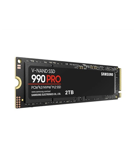 Samsung 990 PRO 2000 GB SSD form factor M.2 2280 SSD interface PCIe Gen4x4 Write speed 6900 MB/s Read speed 7450 MB/s
