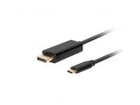 Lanberg USB-C to DisplayPort Cable, 3 m 4K/60Hz, Black Lanberg USB-C to DisplayPort Cable CA-CMDP-10CU-0030-BK 3 m Black