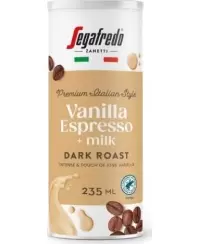 Šaltos kavos gėrimas SEGAFREDO Vanilla Espresso + pienas, 235 ml