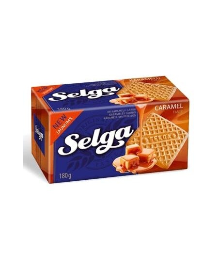 Sausainiai SELGA, karamelės skonio, 180 g