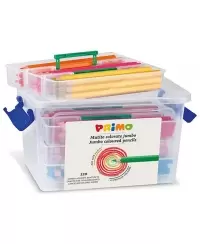 Spalvoti pieštukai PRIMO Jumbo mokyklinėje dėžutėje, šešiakampiai, 120 vnt., 12 spalvų