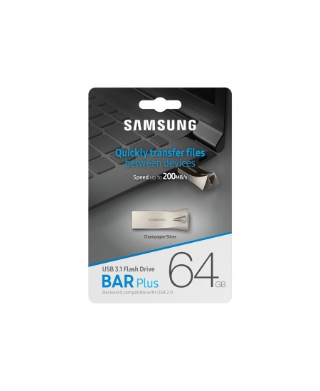 Samsung BAR Plus MUF-64BE3/APC 64 GB USB 3.1 Silver