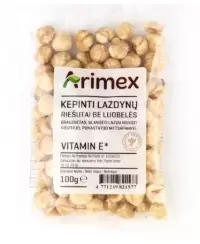 Kepinti lazdynų riešutai ARIMEX, be luobelės, 100 g