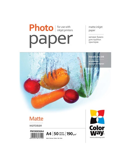 ColorWay Matte Photo Paper A4 190 g/m²