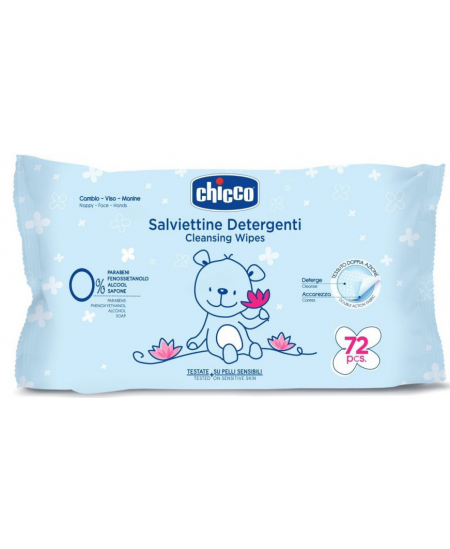 Valomosios servetėlės CHICCO, 72 vnt.