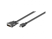 Goobay DVI-D/HDMI cable, nickel plated Black 2 m