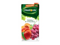 Gaivusis sulčių gėrimas ELMENHORSTER, persikų ir vynuogių, be konservantų, 20%, 2l