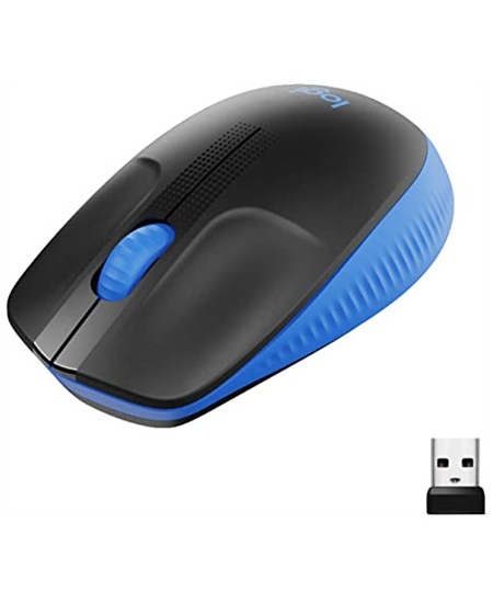 Logitech Full size Mouse M190 Wireless Blue USB