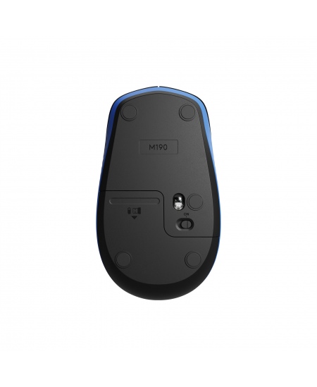 Logitech Full size Mouse M190 Wireless Blue USB