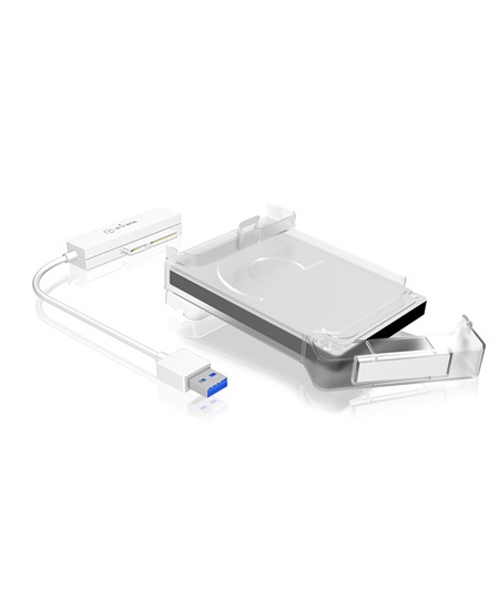 Icy Box-AC703-U3  Adapter cable with protective a cover for 2.5" SATA hard disks to USB 3.0, blue Access LED Raidsonic ICY 