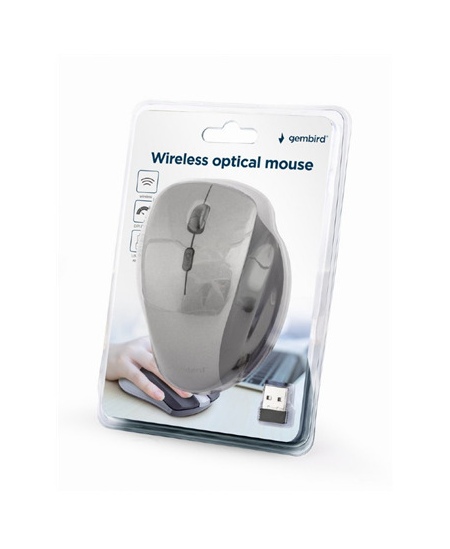 Gembird Wireless Optical mouse MUSW-6B-02-BG USB Optical mouse Black-Spacegrey