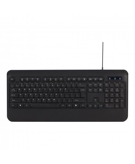 Gembird Multimedia Keyboard KB-UML-03 Multimedia Wired US Black