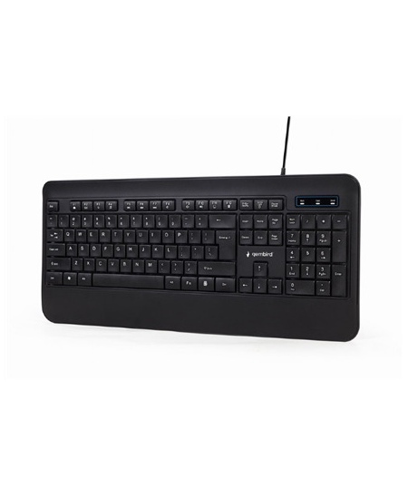 Gembird Multimedia Keyboard KB-UML-03 Multimedia Wired US Black