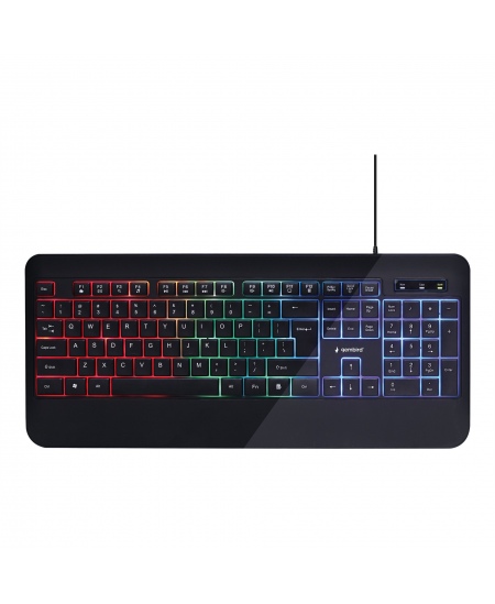 Gembird Multimedia Keyboard KB-UML-03 Multimedia Wired US Black