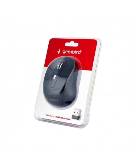 Gembird 6-button wireless optical mouse MUSW-6B-01 USB Optical mouse Black