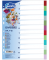 Skiriamieji plastikiniai lapai FOROFIS, 1-12, spalvoti, A4