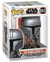 FUNKO POP! Vinilinė figūrėlė: The Mandalorian - Mando w/Darksaber