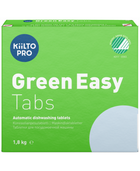 Indaplovių tabletės KIILTO Green Easy Tabs, 100 vnt. x 18 g
