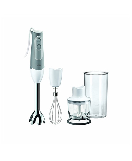 Braun Blender MQ525 Hand Blender, 600 W, Number of speeds 2, Chopper, White