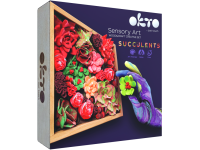 Kūrybinis 3D lipdymo ir spalvinimo rinkinys OKTO Succulents "Aistra", 21x21 cm