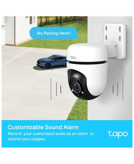 TP-LINK | Pan/Tilt Security WiFi Camera | TC40 | Dome | 2 MP | 3mm | IP65 | H.264 | Micro SD, Max. 512GB